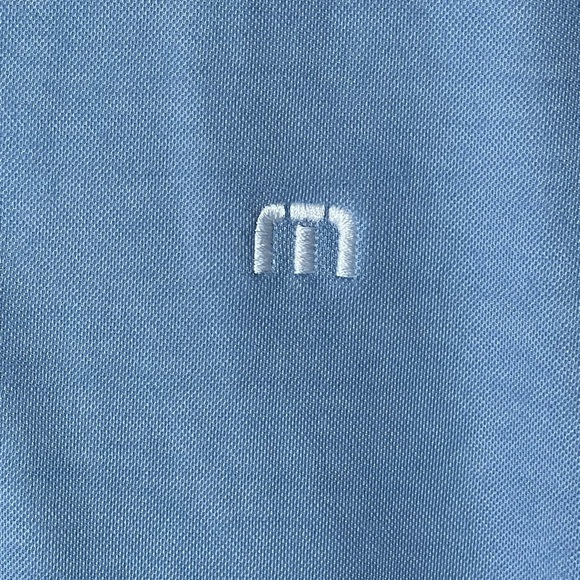 Travis Mathew Golf Polo Shirt Men's Large Blue Lightweight Breathable Athletic - Picture 3 of 7